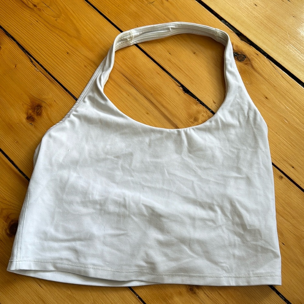 Athleta Halter Crop Top - White, Medium